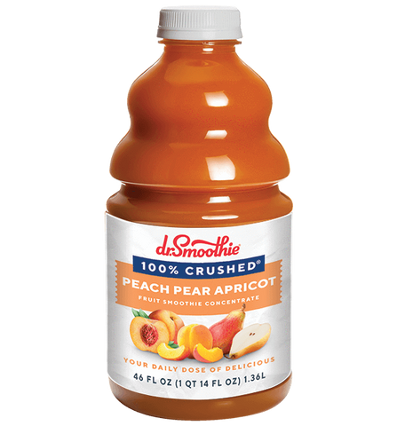 Dr. Smoothie Peach Pear Apricot 100% Crushed Fruit Smoothie